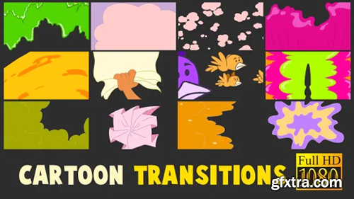 Videohive Cartoon Transitions 23330998