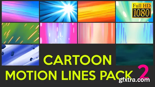 Videohive Cartoon Motion Lines Pack 2 23562201