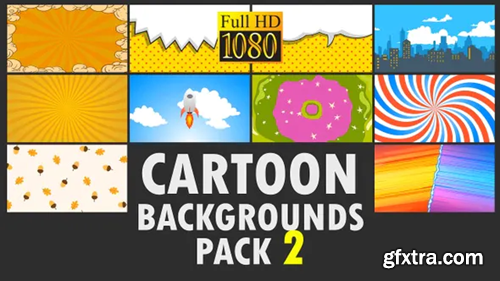 Videohive Cartoon Backgrounds Pack 2 23583905