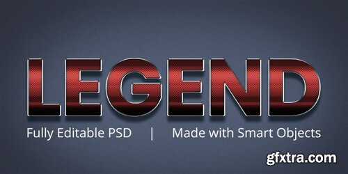 Legend editable text style effect Premium Psd