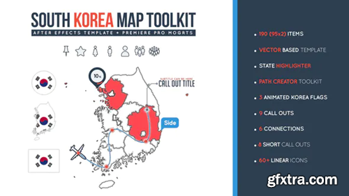 Videohive South Korea Map Toolkit 26295747