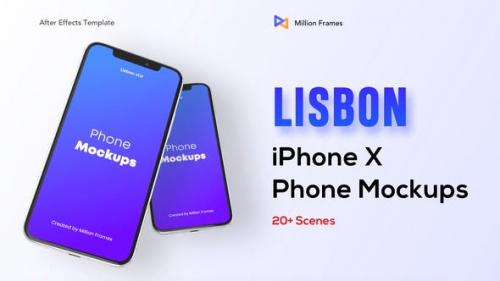 Videohive - Lisbon-Phone Mockups (iphone X) - 26312817