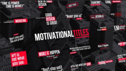 Videohive - Titles Motivational | FCPX & Apple Motion - 26296848