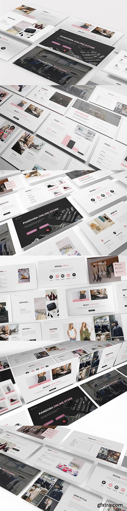 Online Store Powerpoint, Keynote and Google Slide Template