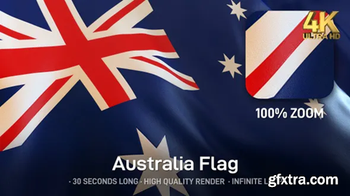 Videohive Australia Flag - 4K 24997847