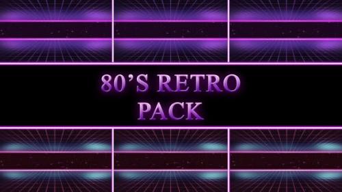 Videohive - 80s Retro Background Pack - 20627783