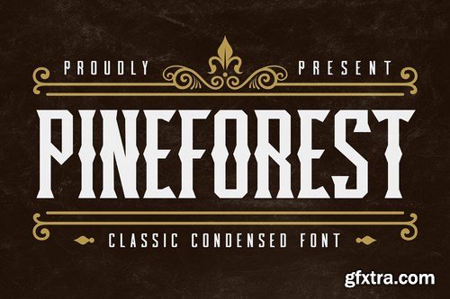 CM - Pineforest - Classic Condensed Font 4802341