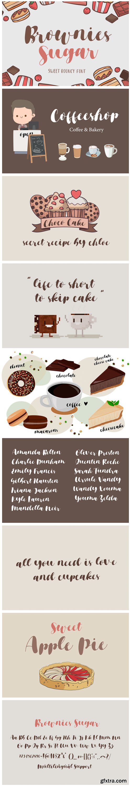 Brownies Sugar Font