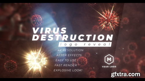 MotionArray Virus Destruction Logo Reveal 542211