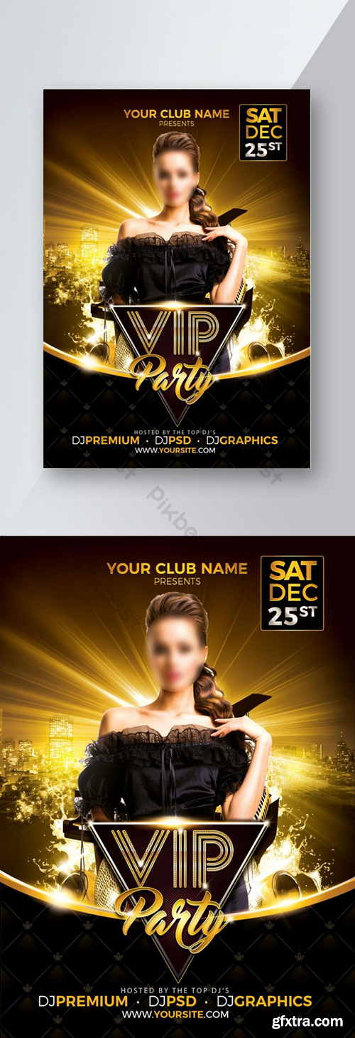 Vip Party Flyer Promotion Template PSD