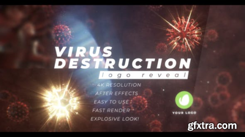 Videohive Virus Destruction Logo Reveal 26328333