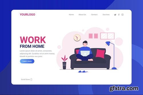 Work From Home - Landing Page