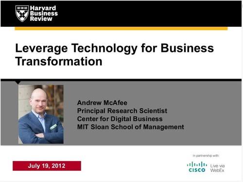 Oreilly - Leverage Technology for Business Transformation
