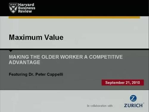Oreilly - Maximum Value: Making the Older Worker a Competitive Advantage