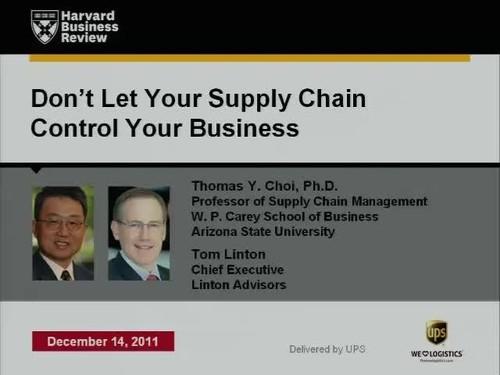 Oreilly - Don't Let Your Supply Chain Control Your Business