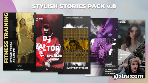MotionArray Stylish Stories Pack V.8 542209