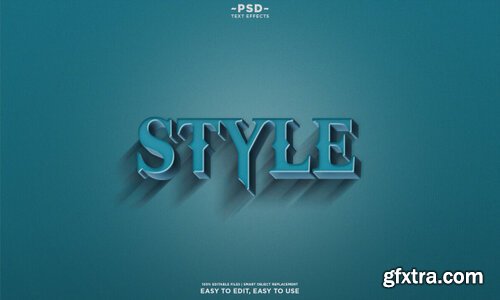 Retro style lettering text effect template Premium Psd
