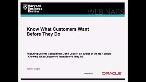 Oreilly - Know What Your Customers Want Before They Do