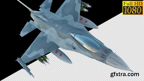 Videohive Combat Jet Fighter On Alpha Channel Loops V2 26342081