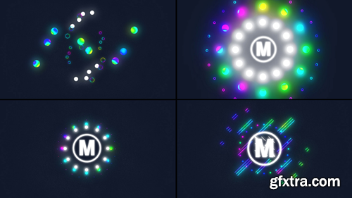 MotionArray Minimal Neon Colorful Logo 487938