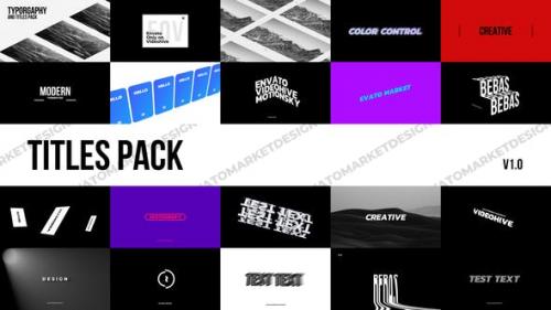 Videohive - Modern Titles Pack - 26373888
