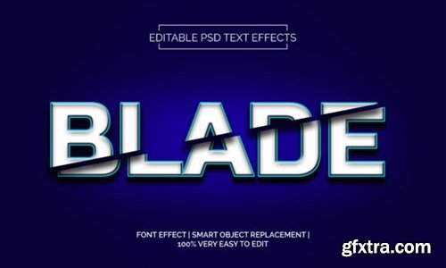 Blade Text Effects Style Premium