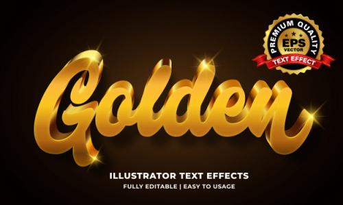 Gold Text Effect Premium PSD
