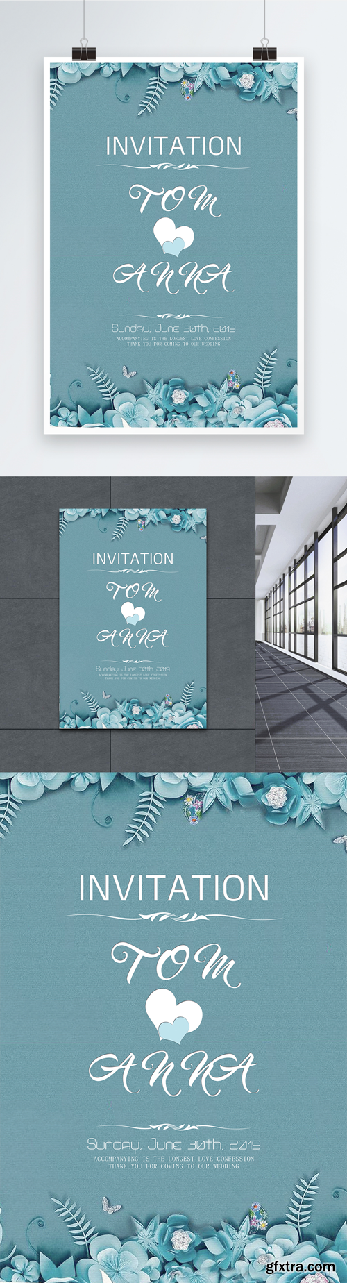 wedding invitation english poster