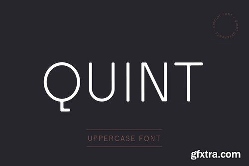 CM - Quint Uppercase Font 4821373