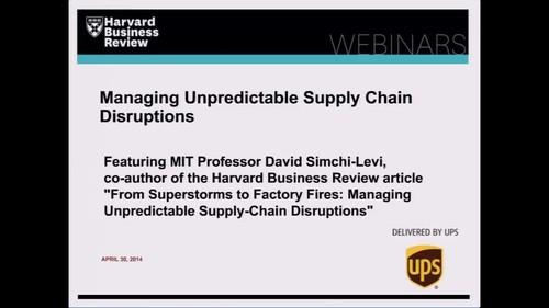 Oreilly - Managing Unpredictable Supply Chain Disruptions