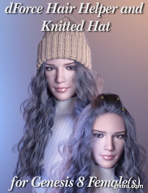 Daz3D - dForce Hair Helper and Knitted Hat