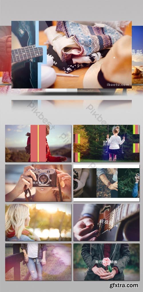 PikBest - Dynamic Graphic Transition Fashion Small Fresh Album Animation AE Template - 483671