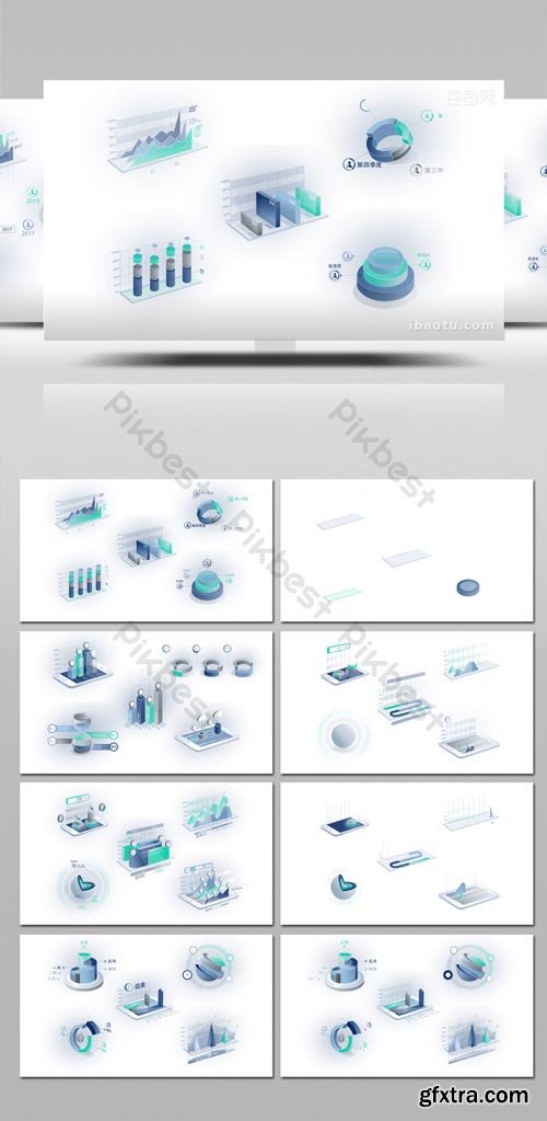 PikBest - 25 3D Data Charts Statistics Report Animation Package AE Template - 587271