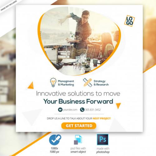 Marketing Business Social Instagram Media Web Banner Premium PSD