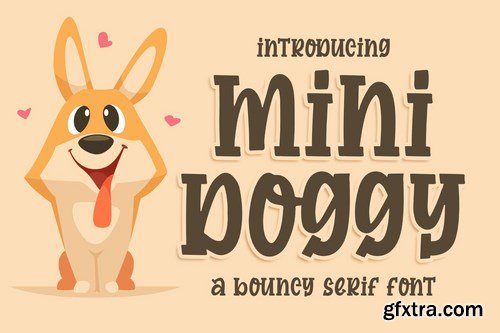 Mini Doggy a Bouncy Serif Font