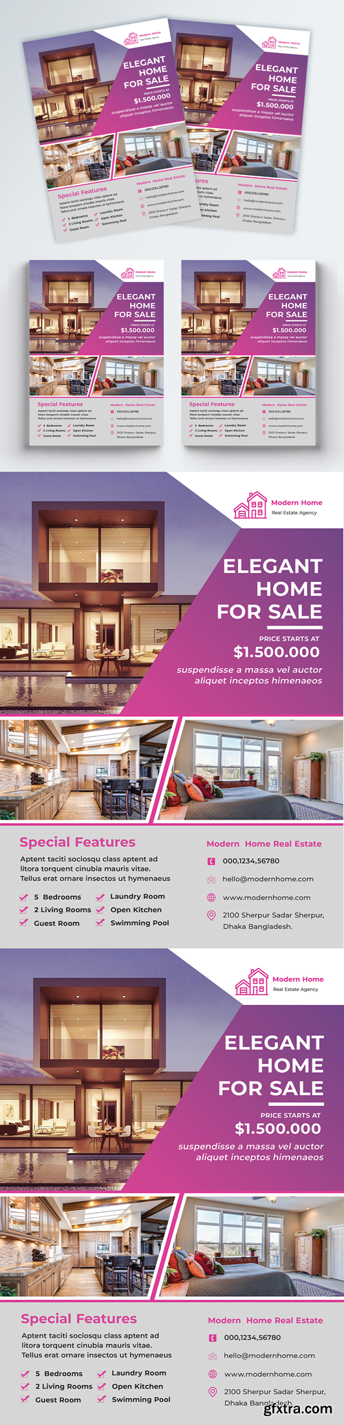 elegant real estate sale flyer