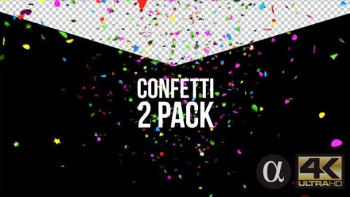 Videohive - Lovely Confetti - 2 Pack - 12395522