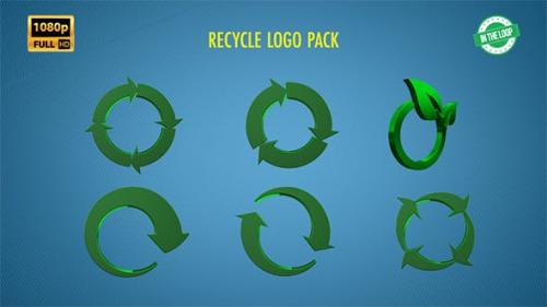 Videohive - Recycling 3D Logo Pack - 19875606