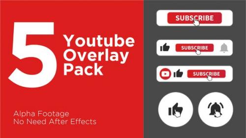 Videohive - Clean Youtube Subscribe Button Pack - 24416500