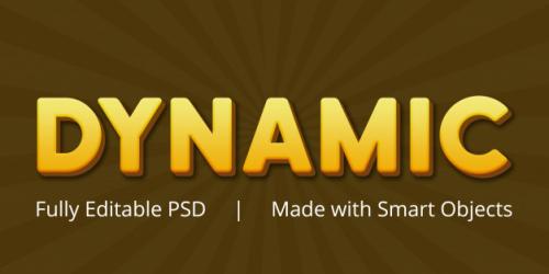 Dynamic Editable Psd Text Style Effect Premium PSD