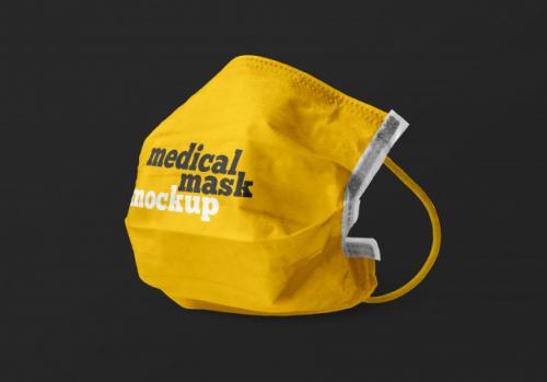Medical Mask Mockup Premium PSD