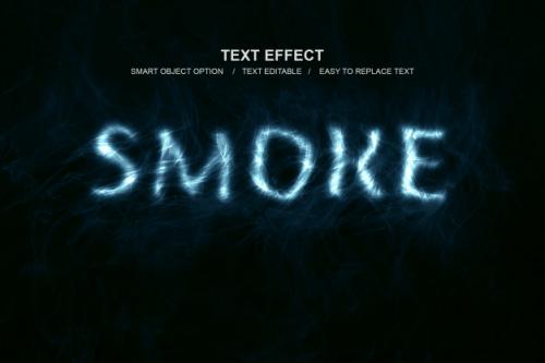 Smoke Text Effect Premium PSD