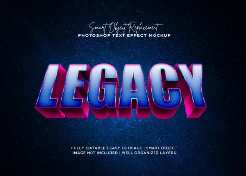 Style Legacy Text Effect Premium PSD