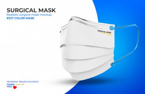 Surgical Mask Mockup Premium PSD
