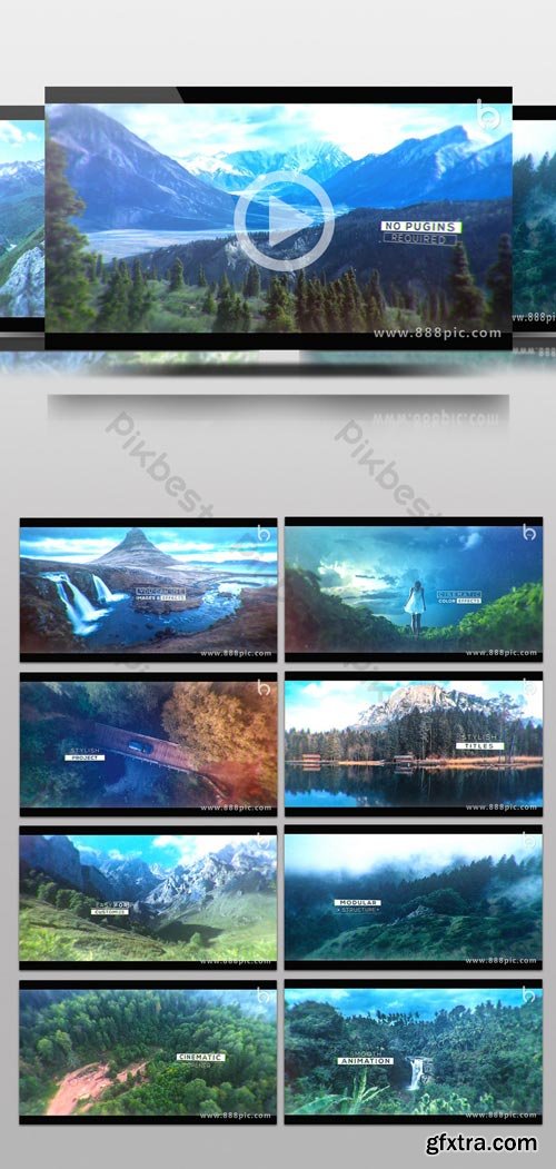 PikBest - Fresh and simple and elegant photo Brochure parallax animation AE template - 119818