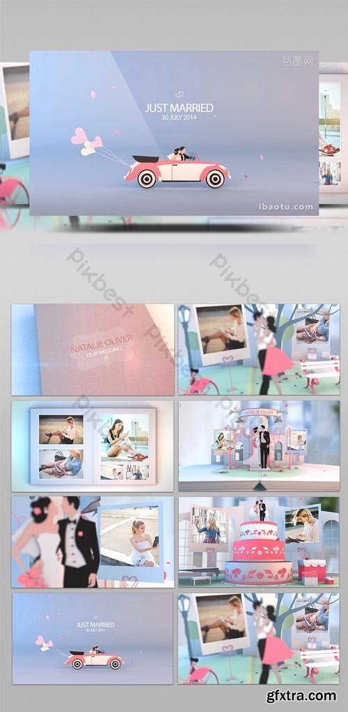 PikBest - 3D flip book style wedding Brochure AE template 1 - 1200034