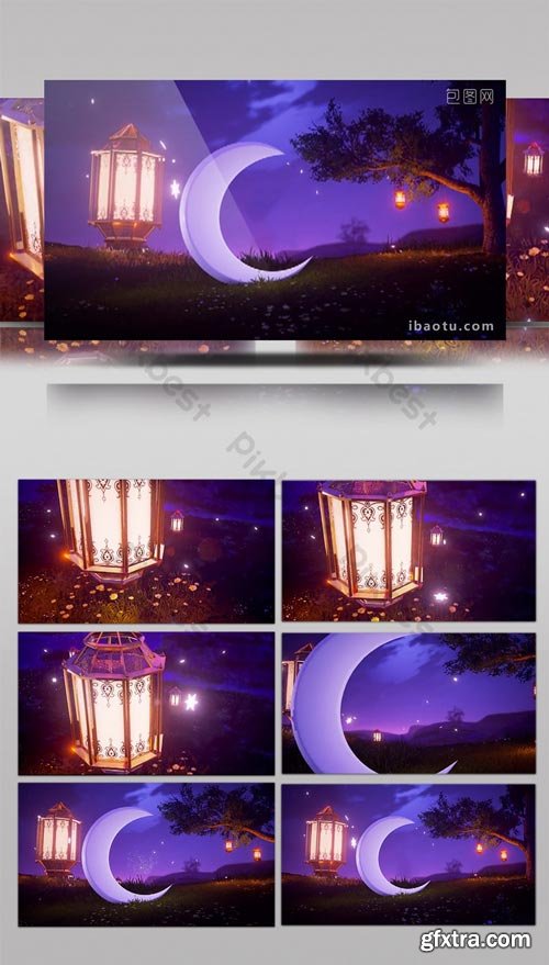 PikBest - Night dreamy Moon Festival opening package AE template - 307253