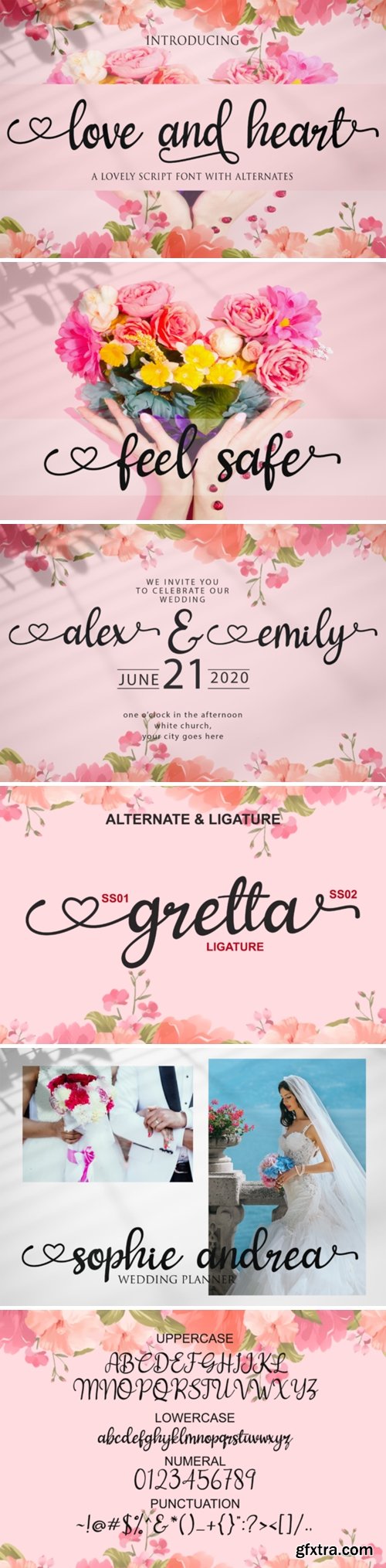 Love and Heart Font