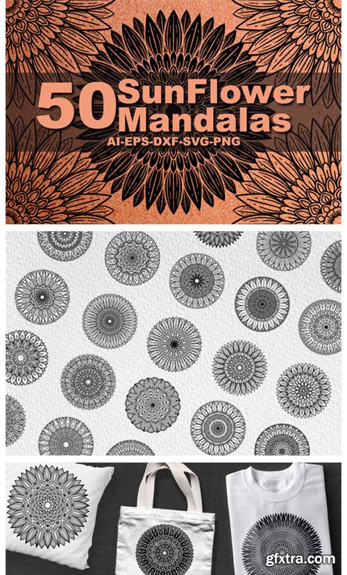 Sunflower Mandalas 3906139