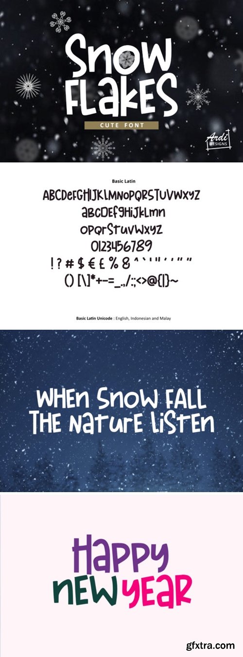 Snowflakes Font